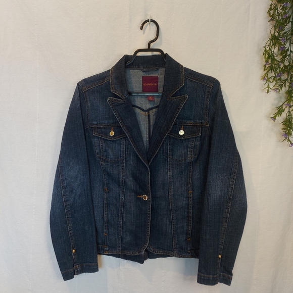 GLORIA VANDERBILT ♡ Ladies Denim Jacket - Picture 1 of 9